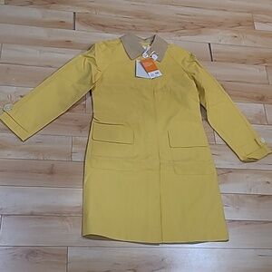 Isaac Mizrahi women's size small yellow thin cloth jacket